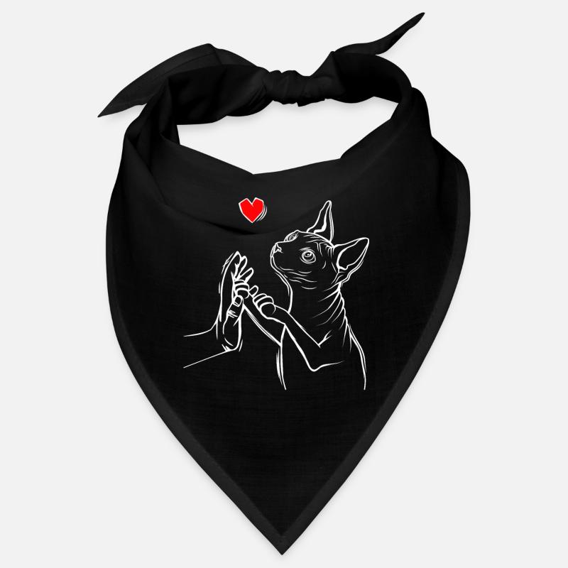 Sphynx Katze Liebe Sphinx Nacktkatze Bandana