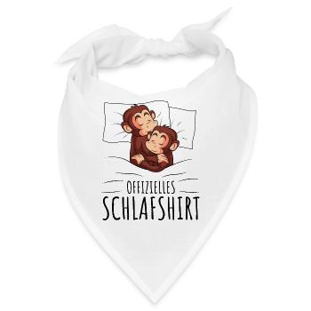 Affe - Bandana - Weiß - Vorne