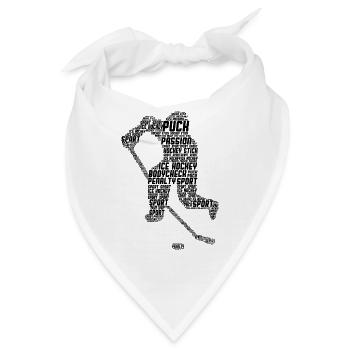 Eishockeyspieler Eishockey Männer Kinder - Bandana - Weiß - Vorne