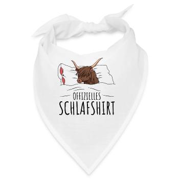 Schottisches Hochlandrind - Bandana - Weiß - Vorne
