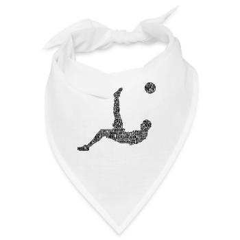 Fußball - Bandana - Weiß - Vorne