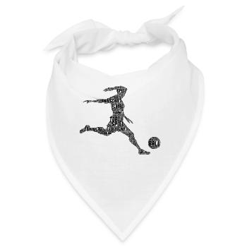 Fußball Mädchen - Bandana - Weiß - Vorne