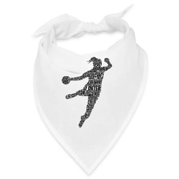 Handball Handballerin - Bandana - Weiß - Vorne
