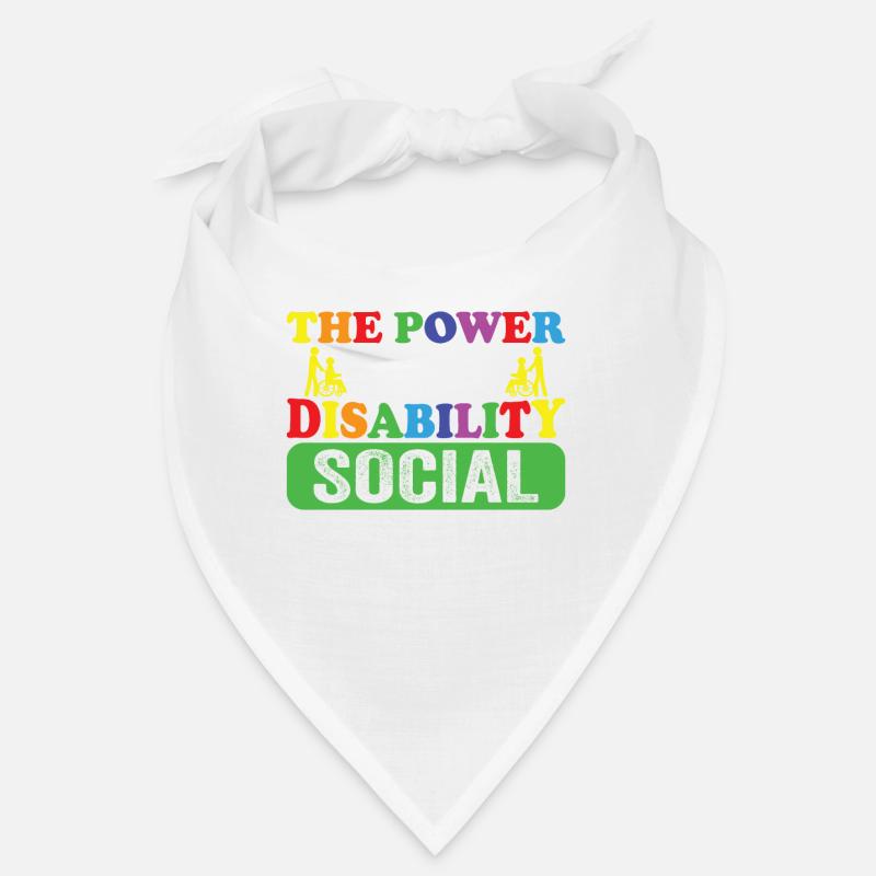 Disability Social Worker - Bandana - white