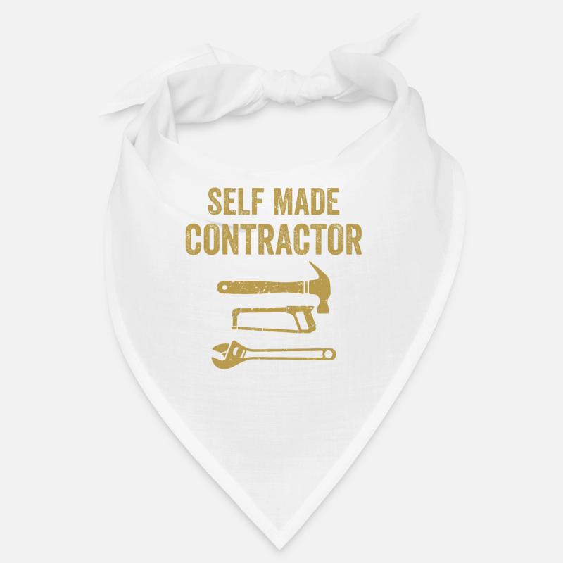 Self Made Contractor Construction Handyman Builder Bandana