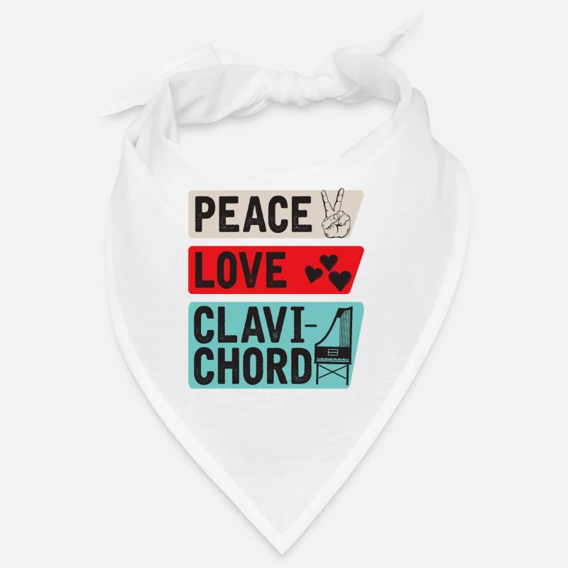 Peace Love Clavichord Piano à queue Bandana
