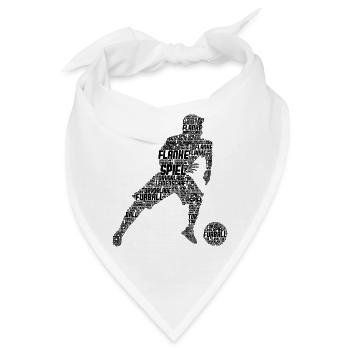 Fußball - Bandana - Weiß - Vorne