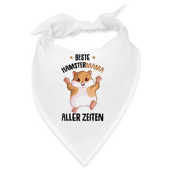 Hamster - Bandana - Weiß - Vorne