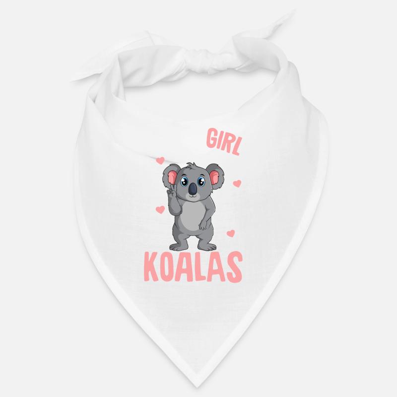 Koala Mädchen - Bandana - Weiß