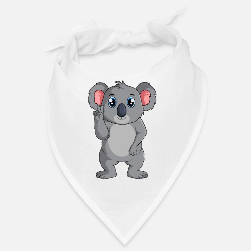 Koala Koalabär Mädchen Jungen Damen Kinder - Bandana - Weiß