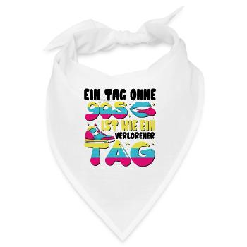 Ein Tag ohne 90s - Bandana - Weiß - Vorne