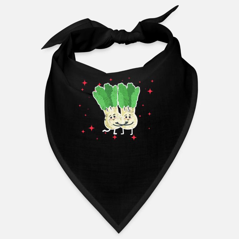 Cute Celery Couple Hugging Celery Lovers Bandana