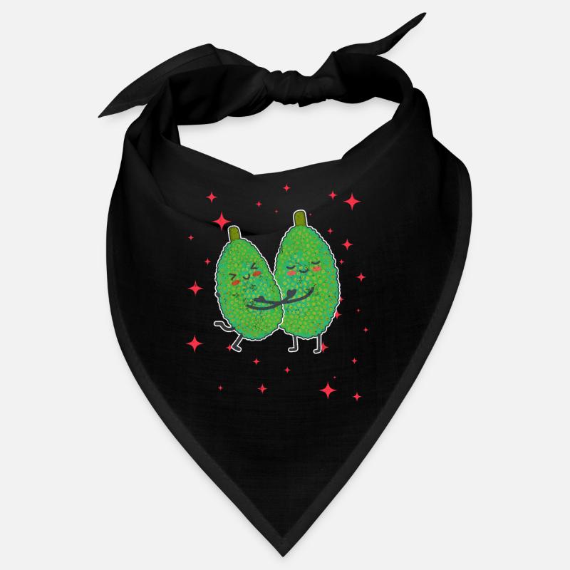 Cute Jackfruit Couple Hugging Jackfruit Lovers Bandana