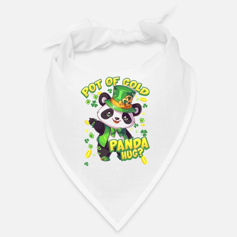 St. Patrick's Day Panda Hug Bandana