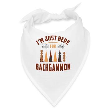 Backgammon Spiel - Bandana - Weiß - Vorne