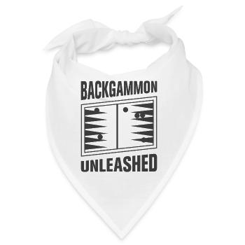 Backgammon Spiel - Bandana - Weiß - Vorne