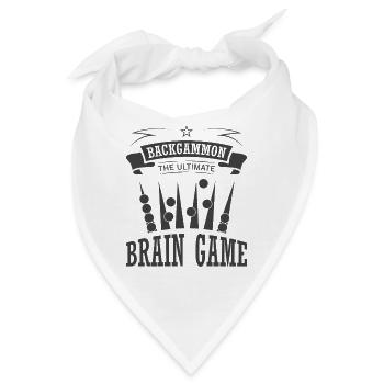 Backgammon Spiel - Bandana - Weiß - Vorne