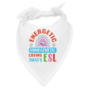 ESL-Lehrer ESL Unterricht - Bandana - Weiß - Vorne