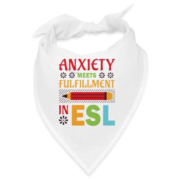 ESL-Lehrer ESL Unterricht - Bandana - Weiß - Vorne