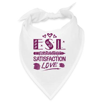 ESL-Lehrer ESL Unterricht - Bandana - Weiß - Vorne