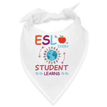 ESL-Lehrer ESL Unterricht - Bandana - Weiß - Vorne