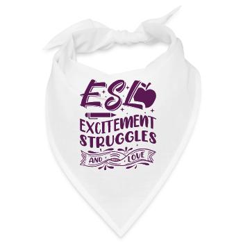 ESL-Lehrer ESL Unterricht - Bandana - Weiß - Vorne