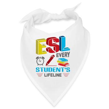 ESL-Lehrer ESL Unterricht - Bandana - Weiß - Vorne