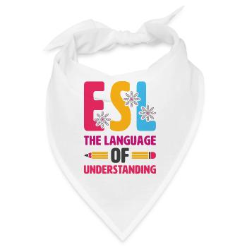 ESL-Lehrer ESL Unterricht - Bandana - Weiß - Vorne
