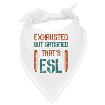 ESL-Lehrer ESL Unterricht - Bandana - Weiß - Vorne