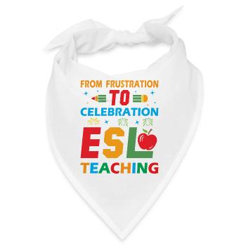 ESL-Lehrer ESL Unterricht - Bandana - Weiß - Vorne