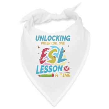 ESL-Lehrer ESL Unterricht - Bandana - Weiß - Vorne