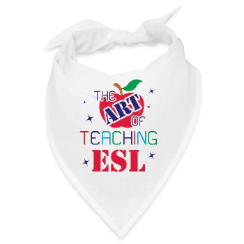 ESL-Lehrer ESL Unterricht - Bandana - Weiß - Vorne
