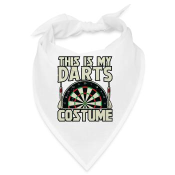 Dart Dartspieler Dartspiel Herren - Bandana - Weiß - Vorne