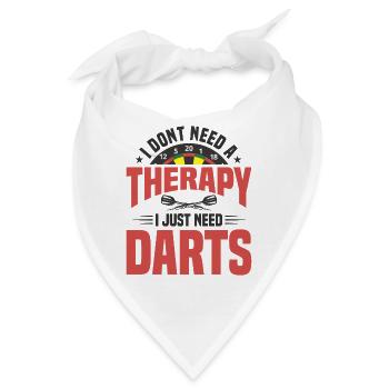 Dart Dartspieler Dartspiel Herren - Bandana - Weiß - Vorne