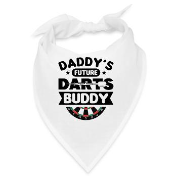 Dart Dartspieler Dartspiel Herren - Bandana - Weiß - Vorne