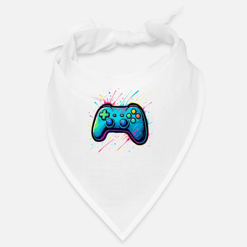 Colored Splash Gamer Controller Bandana