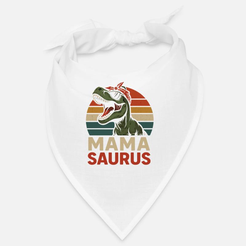 Mamasaurus Dino Mama Design - Bandana - white