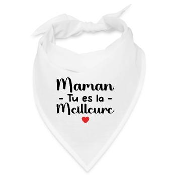 Mama, du bist die Beste - Bandana - Weiß - Vorne