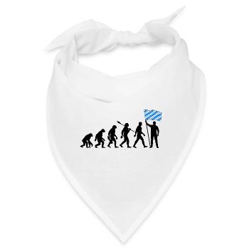Bayern - Evolution - Flagge - Nation - Bandana - Weiß - Vorne