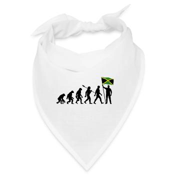 Jamaica - Evolution - Flagge - Nation - Bandana - Weiß - Vorne