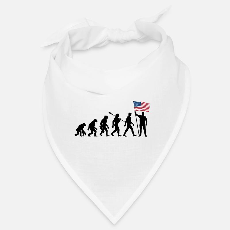 Amerika - USA - Evolution - Flagge - Nation Bandana