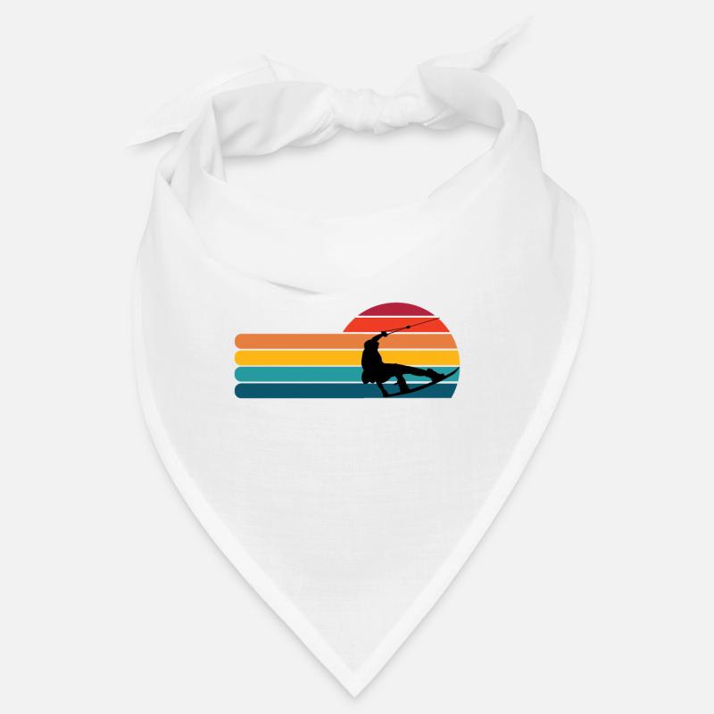 Silhouette de wakeboard - Bandana - blanc
