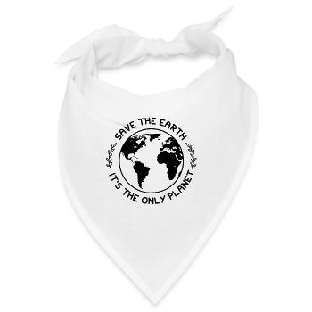 Klimaschutz Naturschutz - Bandana - Weiß - Vorne