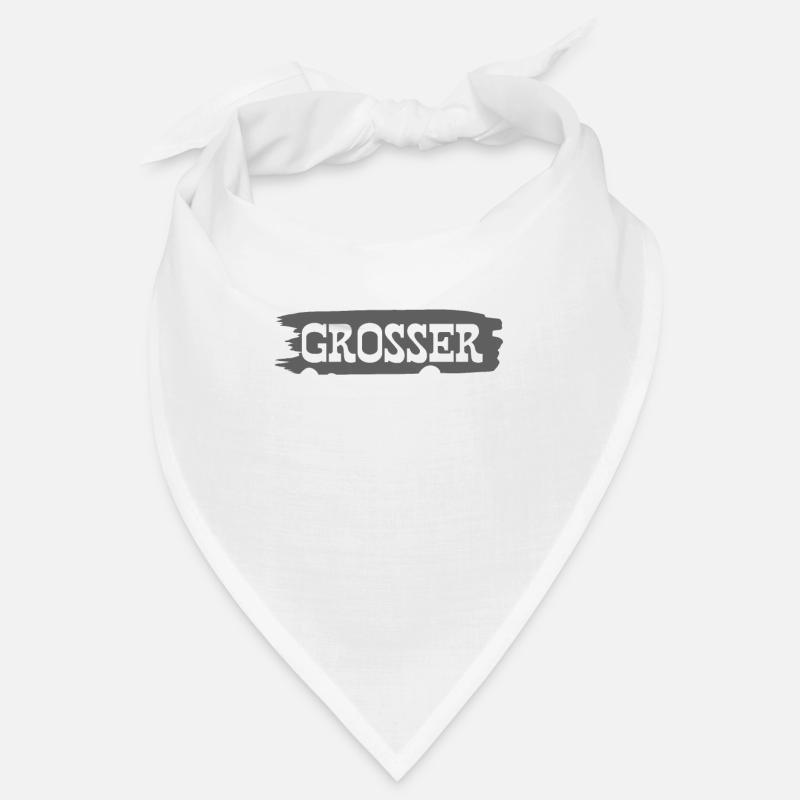Ich werde grosser Bruder - Bandana - Weiß