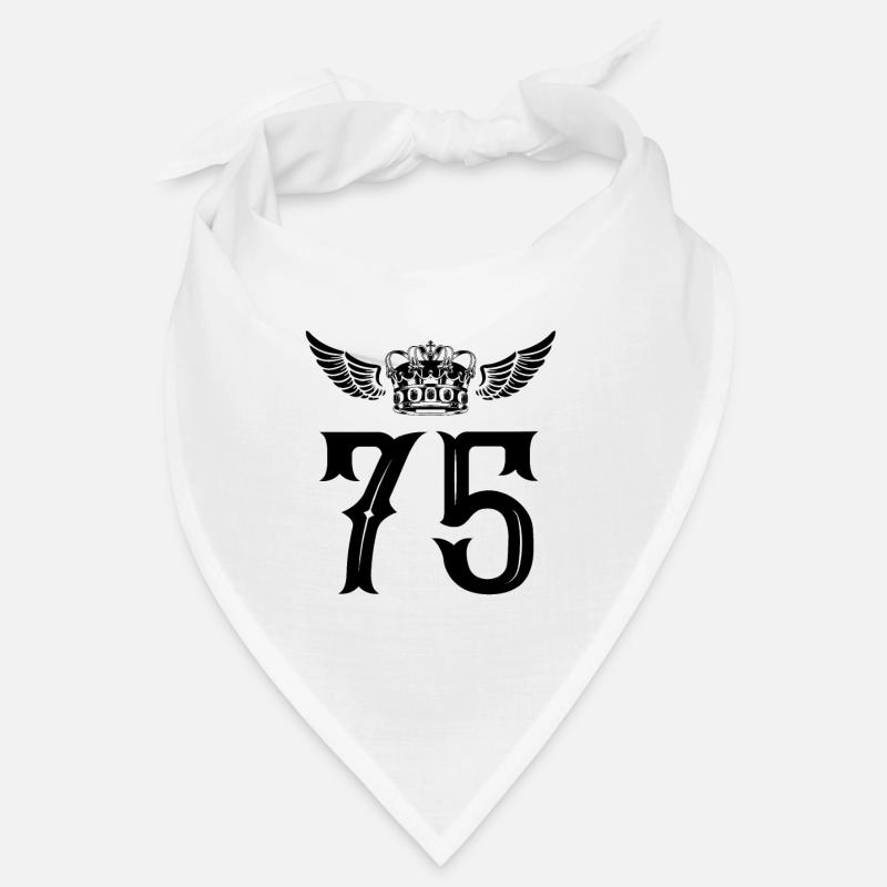 75 Number crown Bandana