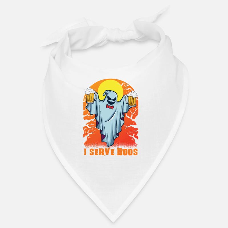 Served & Boos Waitress Waitress Server Halloween Bandana