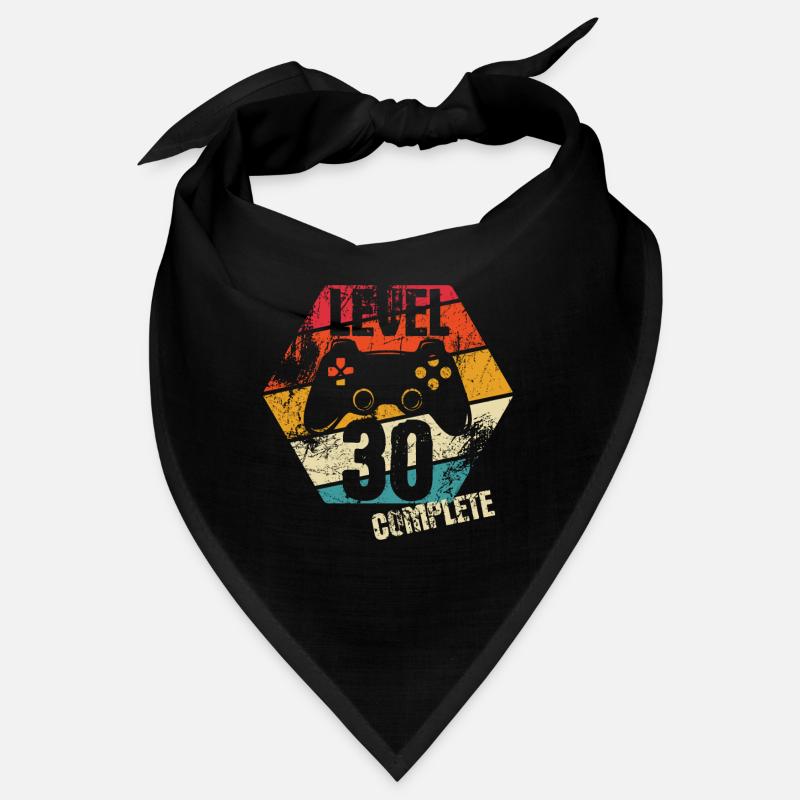 Level 30 Complete - Gamer - Geburtstag - Geschenk Bandana