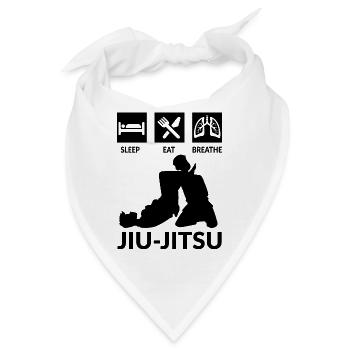 Brazilian Jiu-Jitsu - Bandana - Weiß - Vorne