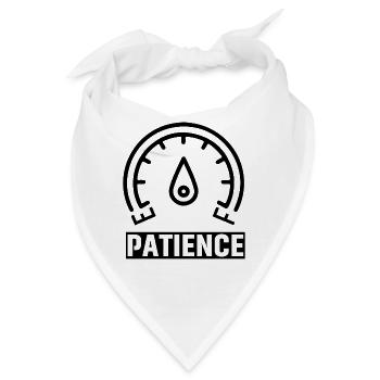 Patience - Bandana - Weiß - Vorne