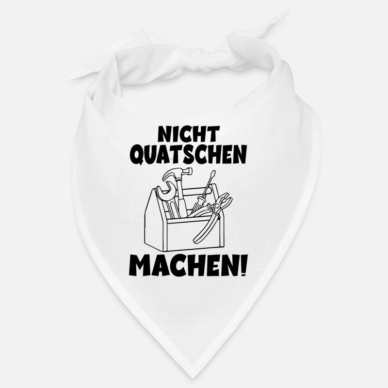 Nicht quatschen Machen Handwerker Bandana